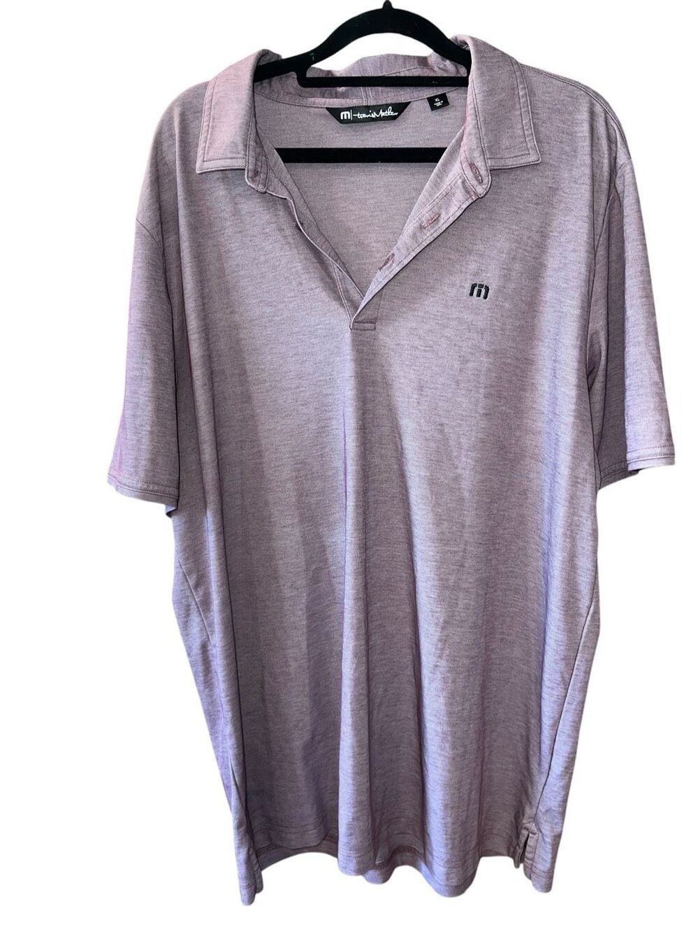 Travis Mathew XL purple short sleeve golf polo excursion shirt